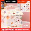 With Lock and Keys House Shape Piggy Bank House Shape Large Capacity Cute Saving Pot Cartoon Stickers Save Money Box