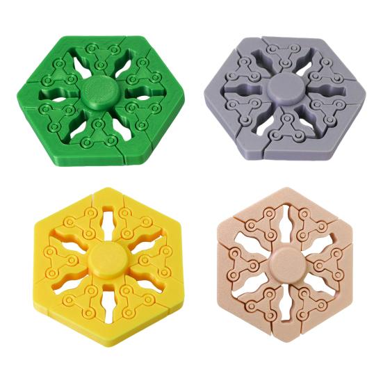 3D tištěný Fidget Spinner Hračka Proti Stresu a Úzkosti Rozšiřitelný Gyroskop na Prst Přenosná Cestovní Senzorická Hračka