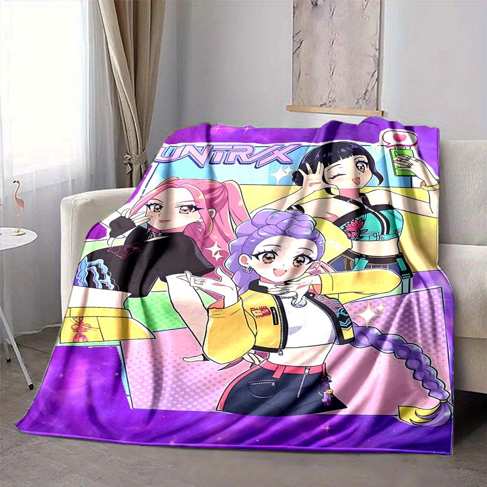 1pc HUNTRX Soft Comfortable Blanket Digital Print, All Season Multipurpose Knit Fabric Bedding, Office, Sofa Home Decor Blanket