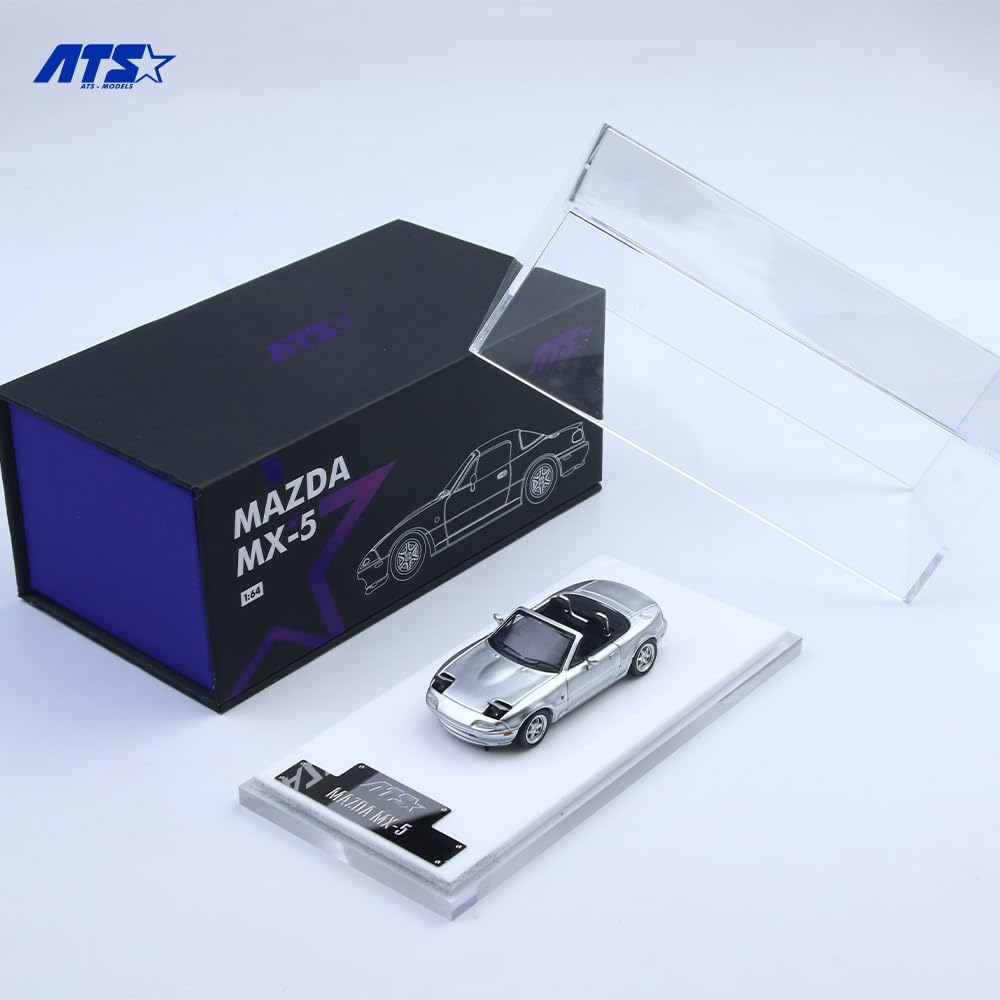 HobbyJAPAN ATS-MODELS 164 Mazda MX-5 Silber Fertigmodell ATS880103