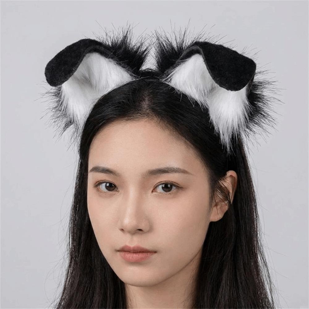 Furry Gothic Headband Animal Lolita Ears Headwear Practical Cosplay Headband Children