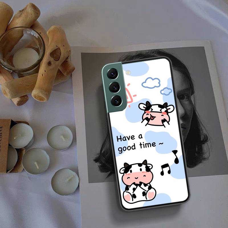 New Cute Cow Print Phone Case For Galaxy A55 A35 A25 A15 A03S A04S A05S Samsung A20E A30 A40 A50 A70 A71 A51 A41 A31 A10S A21S C