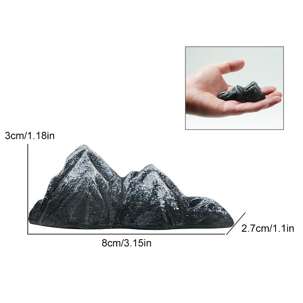 

Fish Tank Snow Mountain Rockery Decoration Artificial Ceramic Mountain Cave Stone Aquarium Landscape Ornament Accessories чорний