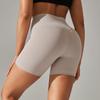 Womens Double Brushed Yoga Shorts 3 Inch Inseam High Waisted Tummy Control Solid Color Workout Gym Spring Summer