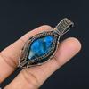 Apatite Handmade Silver Jewelry, 999 Copper Wire Wrapped Pendant, Handmade Beautiful Gemstone Jewelry, Apatite Pendant For Her