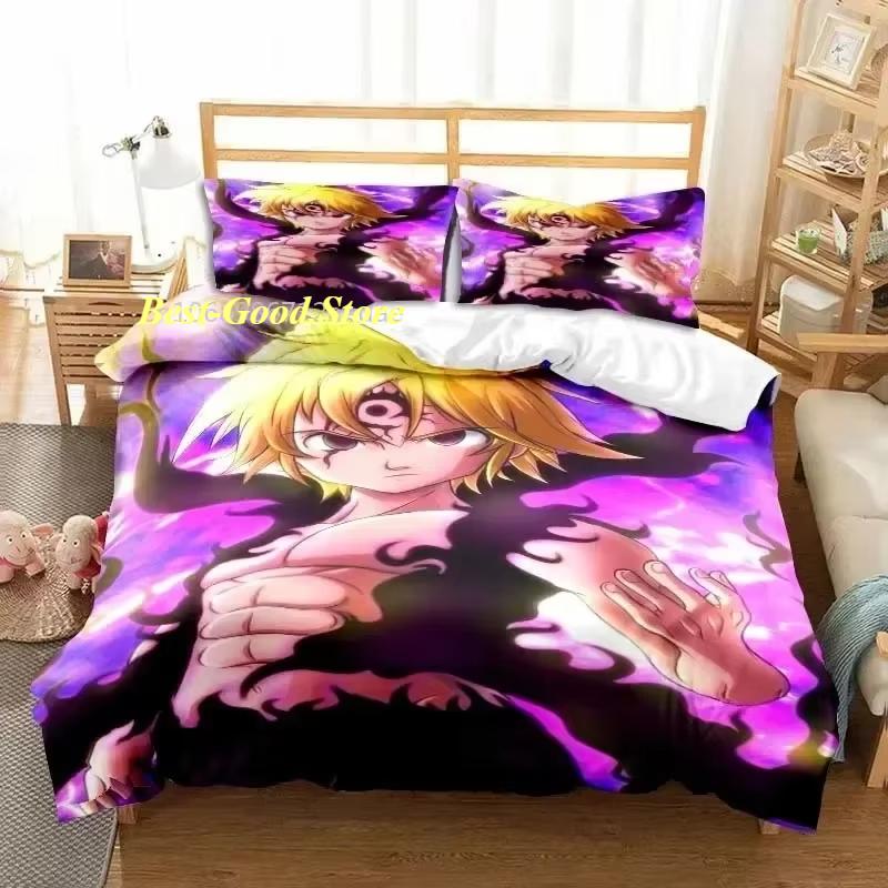 3D Anime The Seven Deadly Sins All Season Twin Bedding Set Comforter Set Bed Duvet Cover Double King Comforter Cover