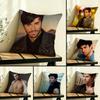 S-Enrique Iglesias Cushion Cover Linen Double-Sided Pillowcase Sofa Cushion Cover Multi-Size Home Decor