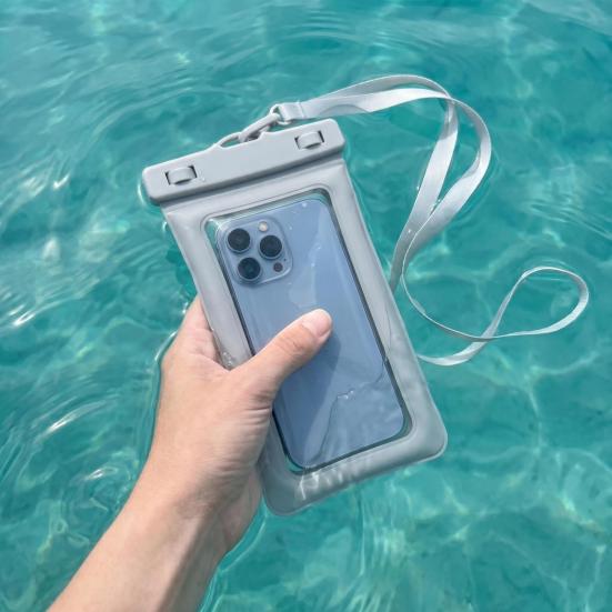 Su Geçirmez Cep Telefonu Kılıfı Sualtı Cep Telefonu Kuru Çanta Kılıfı Askı Su Geçirmez Plaj Yüzme Kayak Tekne Gezisi Şeffaf Telefon Tutucu Koruyucu