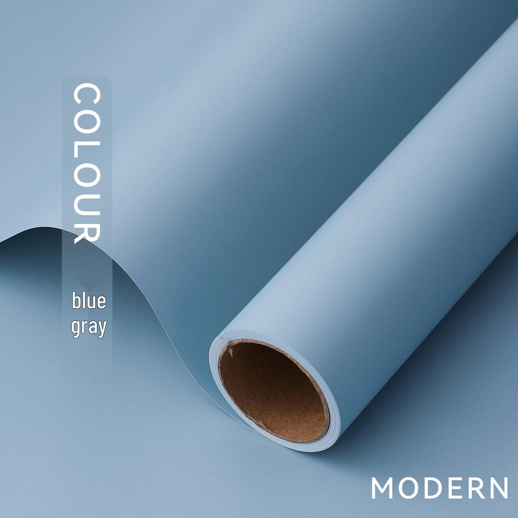 Korean Style Matte Floral Wrapping Paper - Morning Mist Roll, Skin-Feel, Waterproof.