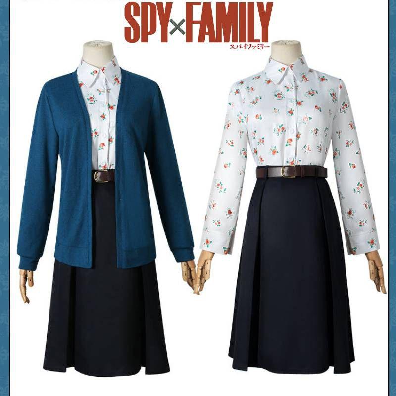 Spy×family Yor Forger Women Cosplay Set Alluring Polyester Dress For Christmas Party