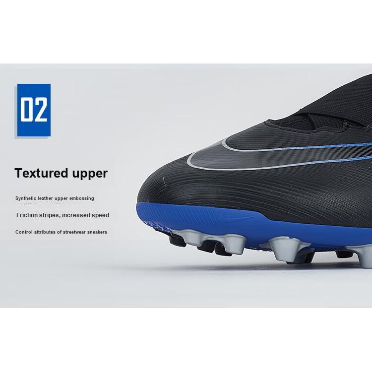 Nike Mercurial Superfly 9 Academy AG Grass Anti-Slip Shock Absorption Durable Low-Top Kids Football Shoes Kids Football Shoes Black DJ5613-040