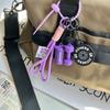 Hand-Woven Gym Lover Key chain Mini Dumbbell Nylon Rope Pendant Fitness Keychain  Small Gifts