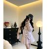Korean Fashion Stand-Up Collar Pleated Trench Coat for Women - Simple, Sweet, and Versatile Autumn Design