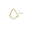 100 Pieces Alloy for Triangle Open Jump Ring Split Ring Connector Clasp Hook DIY Findings For Jewelry Making Accessories
