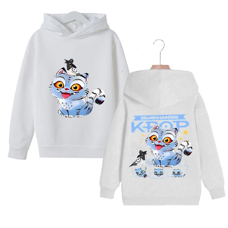 

KPop Witch Hunter s Stylish Loose Hoodies for Boys and Girls, Autumn and Winter Children s Fleece Hoodies 90
