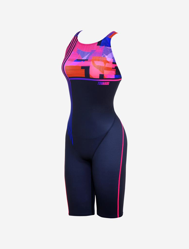 Toneidoseupocheu Ever 5-Part Half-Body X-Back Pink Swimsuit