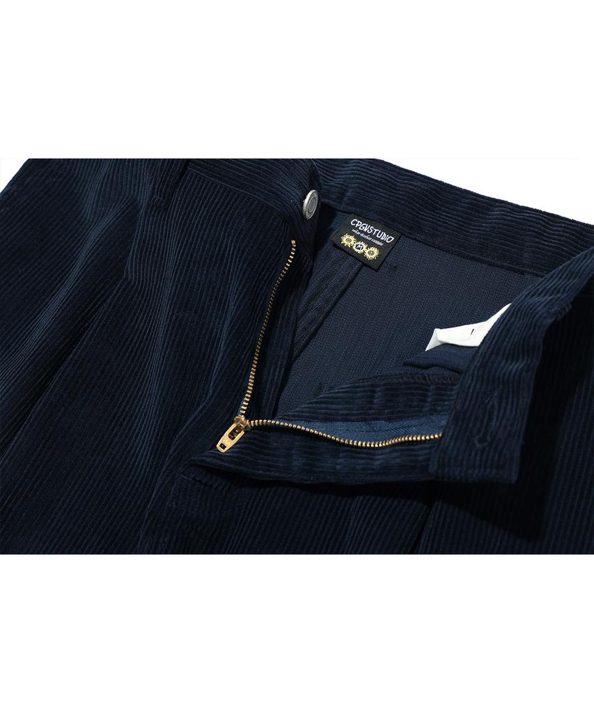 CPGN STUDIO Balloon Wide Corduroy Pants Navy