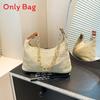 Woven Trendy Small Square Bag With Zipper Closure And Inner Phone Pocket For Daily Use