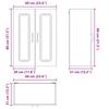 Dishwasher Front Kalmar Reclaimed Wood 60 x 31 x 80 cm