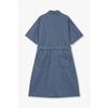 STUDIO TOMBOY Pinstripe Denim Belted Dress 9176341987ct