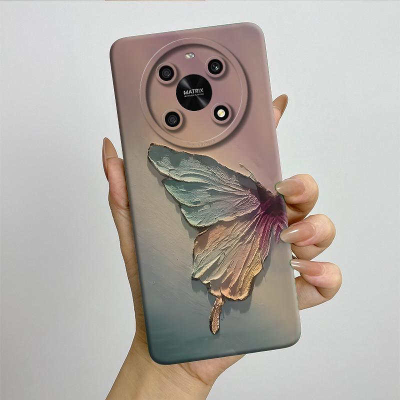 For Honor X9 4G 5G / Magic 4 Lite 4G 5G Phone Case ANY-NX1 LX1 LX2 LX3 Soft Silicone Sweet Painted Cover Cute Printed Casing