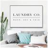 Laundry Wall Art Decor Laundry Sign Print Wash Dry Fold Laundry Guide Poster Art Canvas Painting Picture Home Wall Decoration