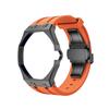 For Swatch X Royal Pop Stainless Steel Watch Case Wear Resist Silicone Sport Replacement Band for Sport Activities Daily Commute