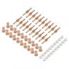 Copper Tips and Electrodes 60 Pcs Plasma Cutter Nozzle Tips for CUT40