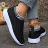 Fashion Women Casual Sneakers Mesh Breathable Round Toe Vulcanized Shoes Casual Comfortable Socks Walking Shoes for Woman