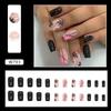 Long Square Fake Nials Rainbow French Nail Tips New False Nails  Women Girls