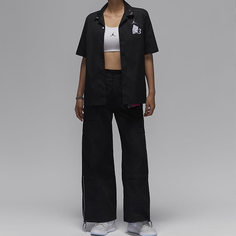 Jordan Shirts Women's Black Lapel Moderate Other HF6421-010