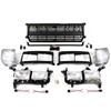 Compatible with 1990-1998 Land Cruiser LC80 FJ80: Center Grille Split Lamp Frame, Headlight Corner Light Modification.