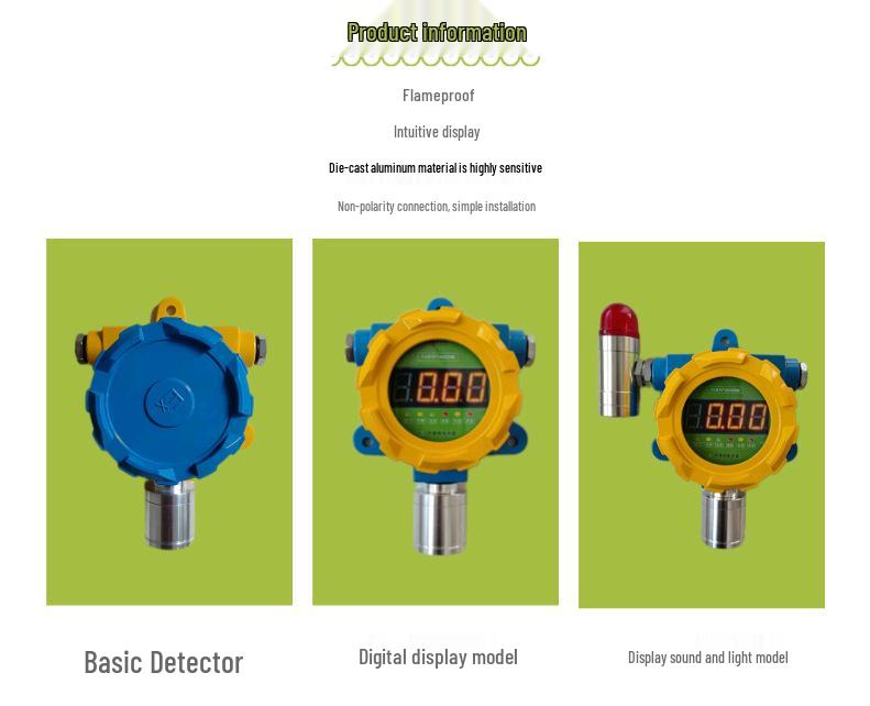 Multi-Gas Detector & Alarm for NO, CO2, C2H4, Acetic Acid, Phenol, Toluene, TDI