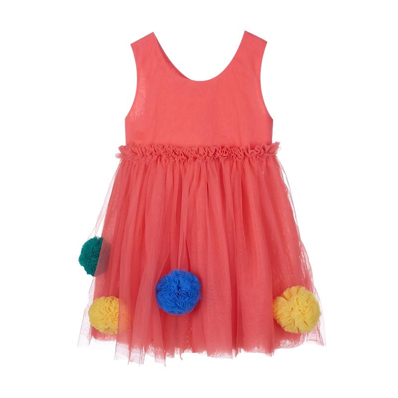 Fuluomi Girls  Summer Sleeveless Sweet Princess Dress 100