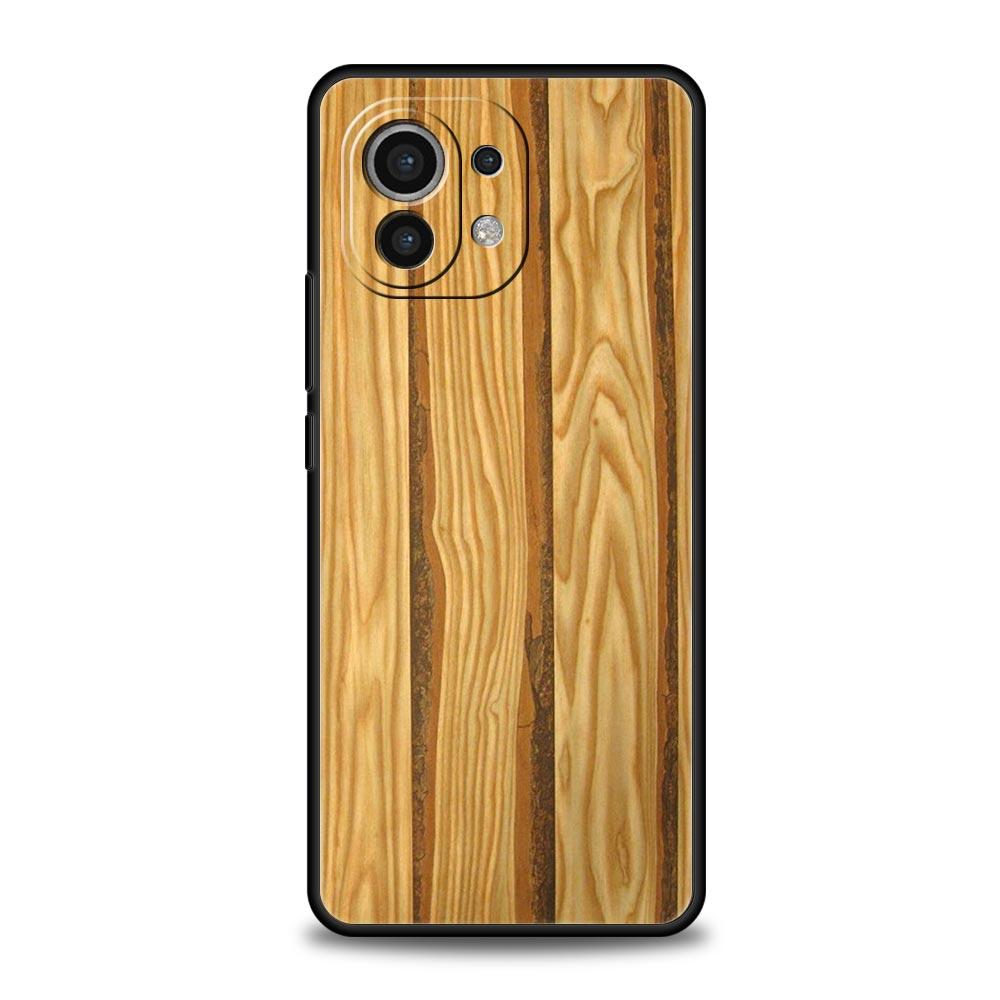 Luxury Vintage Wood Grain Pattern Phone Case Cover for Xiaomi Mi 17 15 14 13 12 11 Ultra 15T 14T 13T 12T 11T Pro Lite Soft TPU