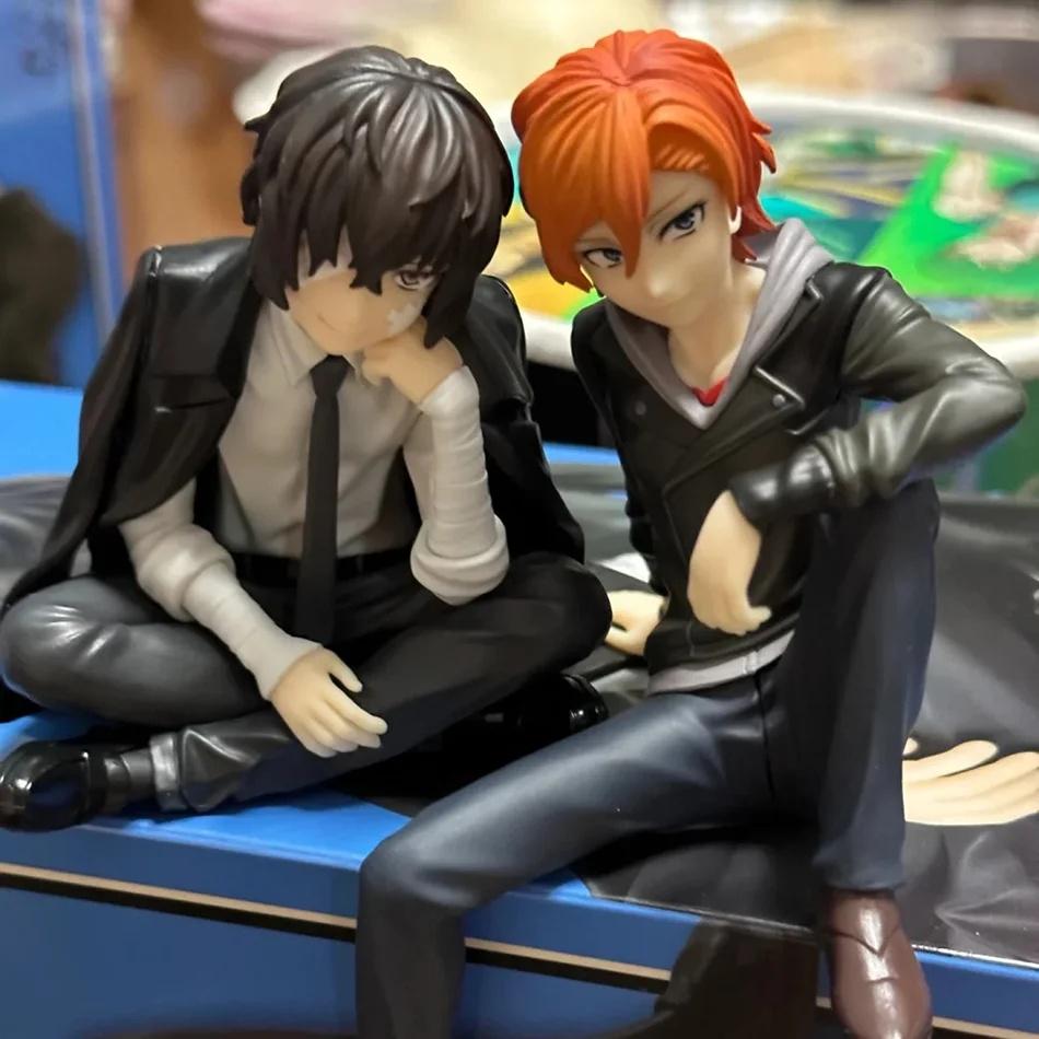 Japanische Anime Dazai Osamu Nakahara Chuuya Figur Bungo Stray Dogs Actionfiguren Modell Sammlung Zubehör Geburtstagsgeschenke