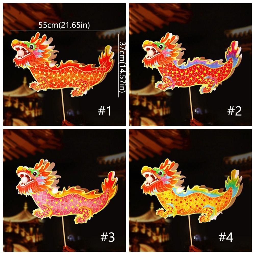 Handmade Dragon Dance Lantern Traditional LED Lantern Toys  Mid-Autumn Festival