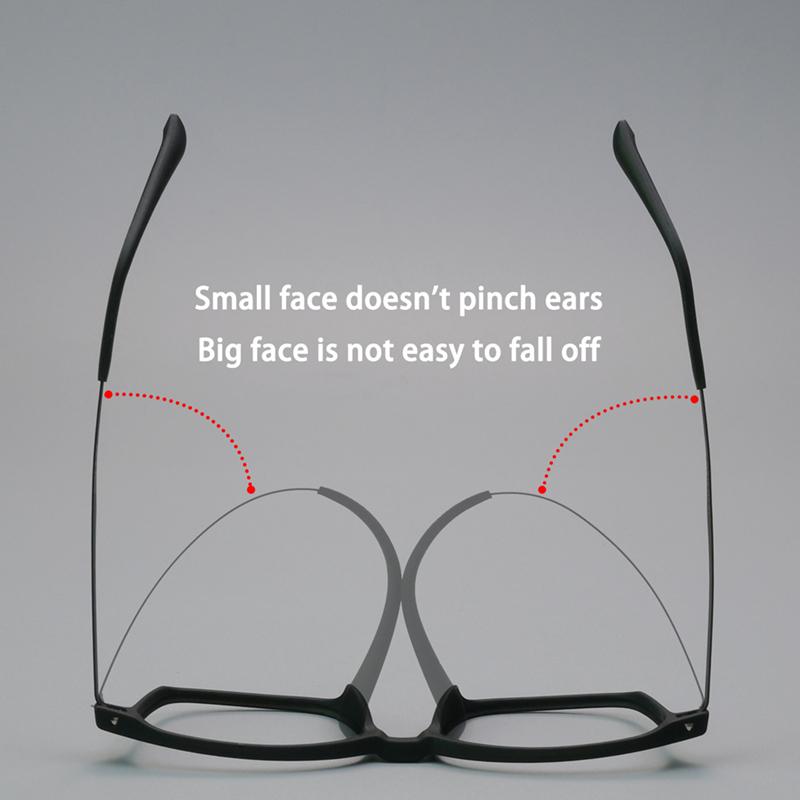 High Quality Square Rubber Titanium Reading Glasses for Men Women Anti Blue Light Computer Glasses Prescription Eyewear