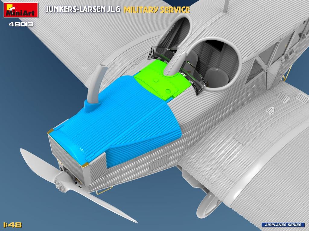 Miniart Military Plastic Model Kit MA48013 1/48 Junkers-Larsen JL.6 (Airplane)