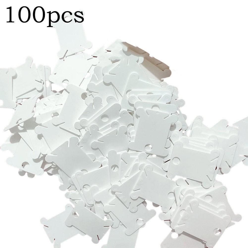

Шпульки Намотка Карты Вышивка Мулине Стежок White-100PCS