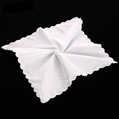 3Pcs 100% Algodão 30x30cm Cor Branca Renda Lenços Femininos Reutilizáveis Terno Bolso Suor Quadrado Toalhas Chá Festa Lembrancinhas