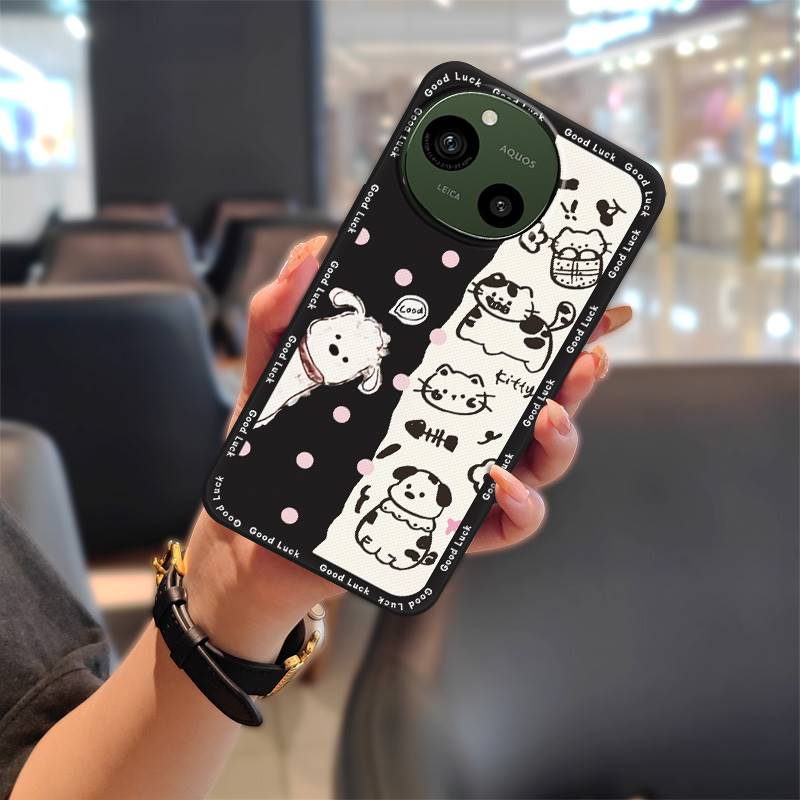 Wodoodporne etui TPU na telefon Sharp Aquos R9/SH-51E Saszetka na telefon Silikonowe Wstrząsoodporne Miękkie etui Ochronne Kreskówkowe Trwałe