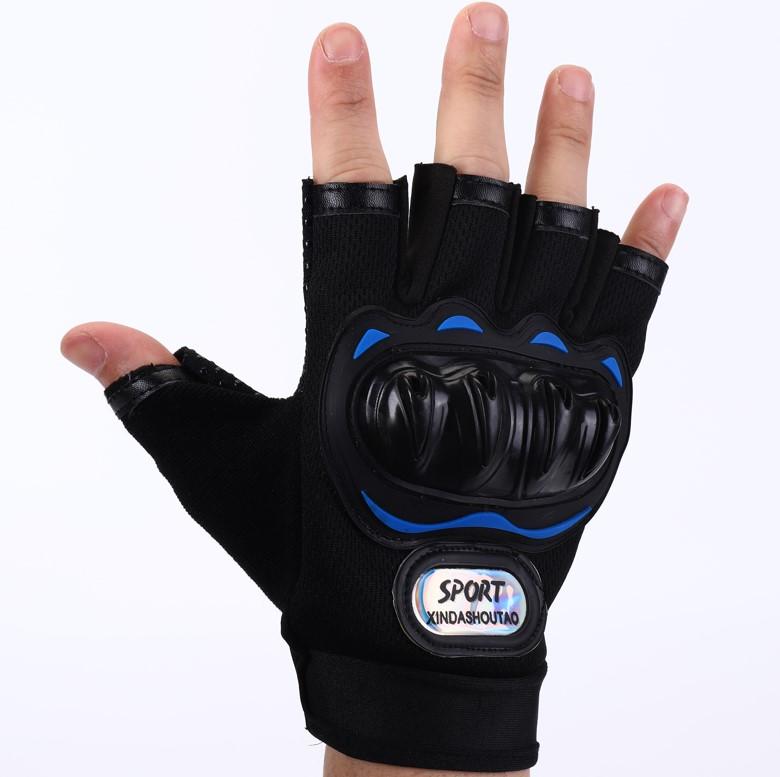 Hard Shell Protective Motorcycle Moto Windproof Gloves Gears Motocross Bike Gloves for Men Women L чёрный