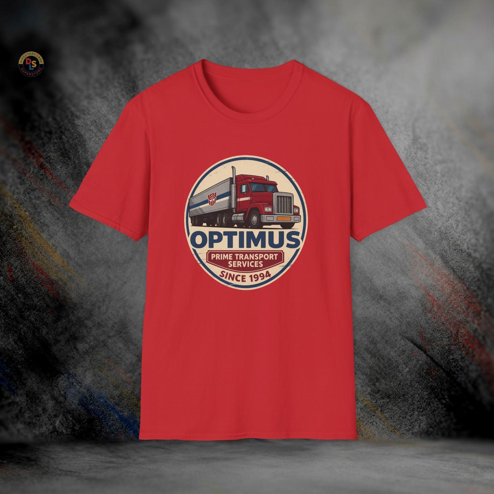Optimus Prime Transport Services T-Shirt | Softstyle Tee L