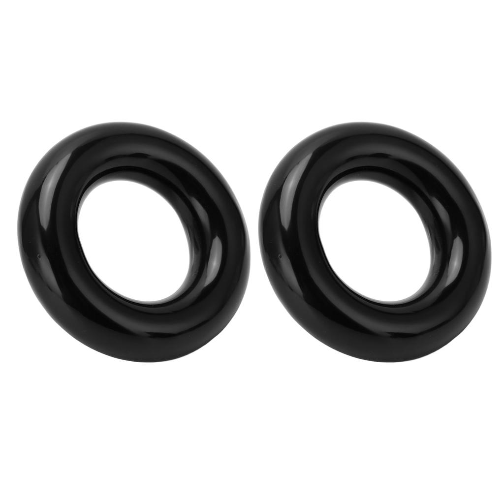 2pcs Golf Weighting Ring Round Glossy Trainning Club Swing Weight Donut for Warm Up Black