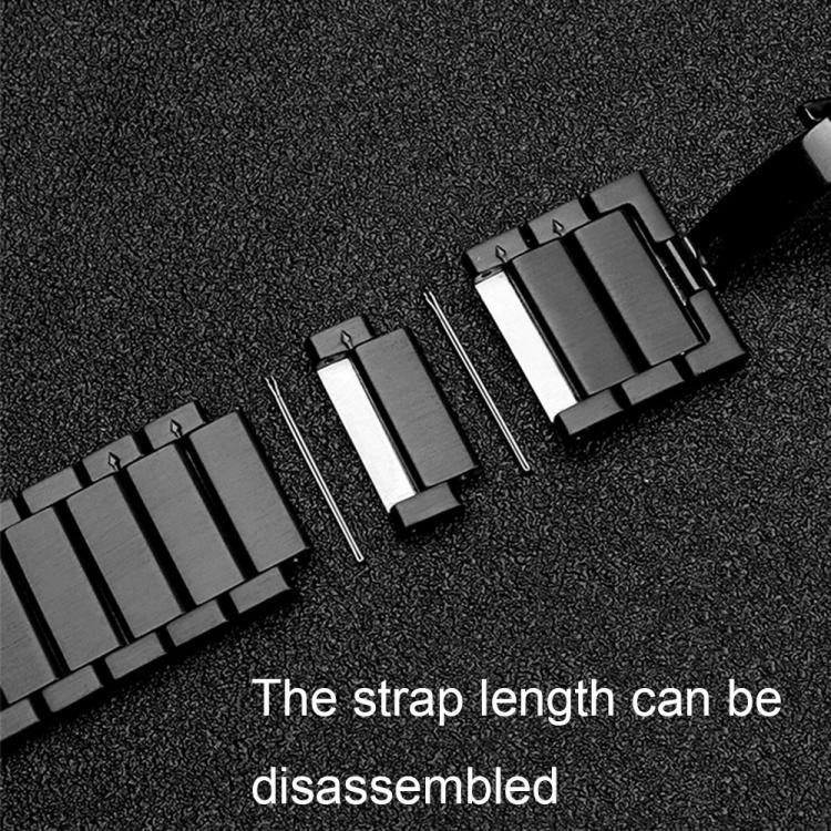 For Huawei Watch GT 3 Pro 43mm 20mm One Bead Butterfly Buckle Metal Steel Watch Band