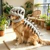 2026 Neue Haustierkleidung, Dinosaurierskelett-Kopfbedeckung, Lustige Katzenkleidung, Süßer Hundemantel, Tierhut.