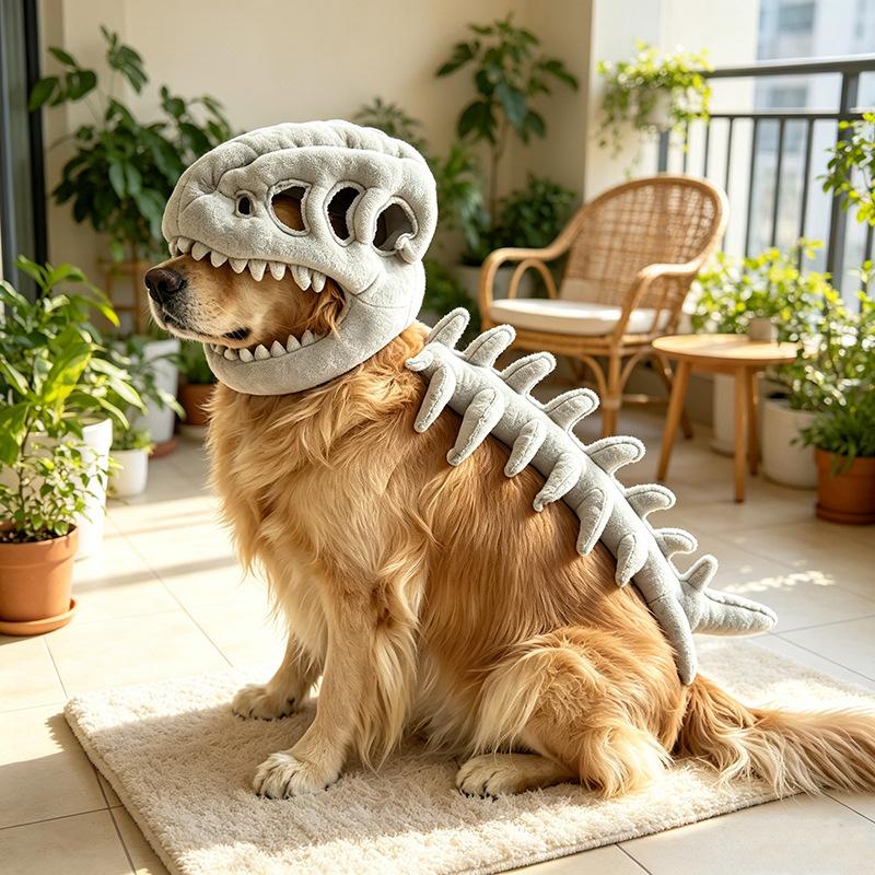 2026 New Pet Clothing, Dinosaur Skeleton