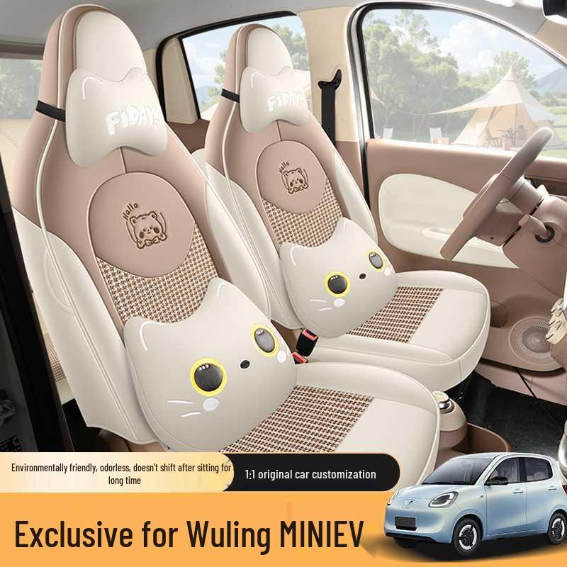 Seat Covers for Wuling Hongguang Mini 4th Gen: Four-Door MiniEV Macaron Edition Car Decoration