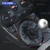 For Fiat 500 2008-2015/Abarth 595/695/595C/695C 2012 2013 2014 2015 AT MT Car Gear Shift Sticker Soft Carbon Fiber Tricolor Trim